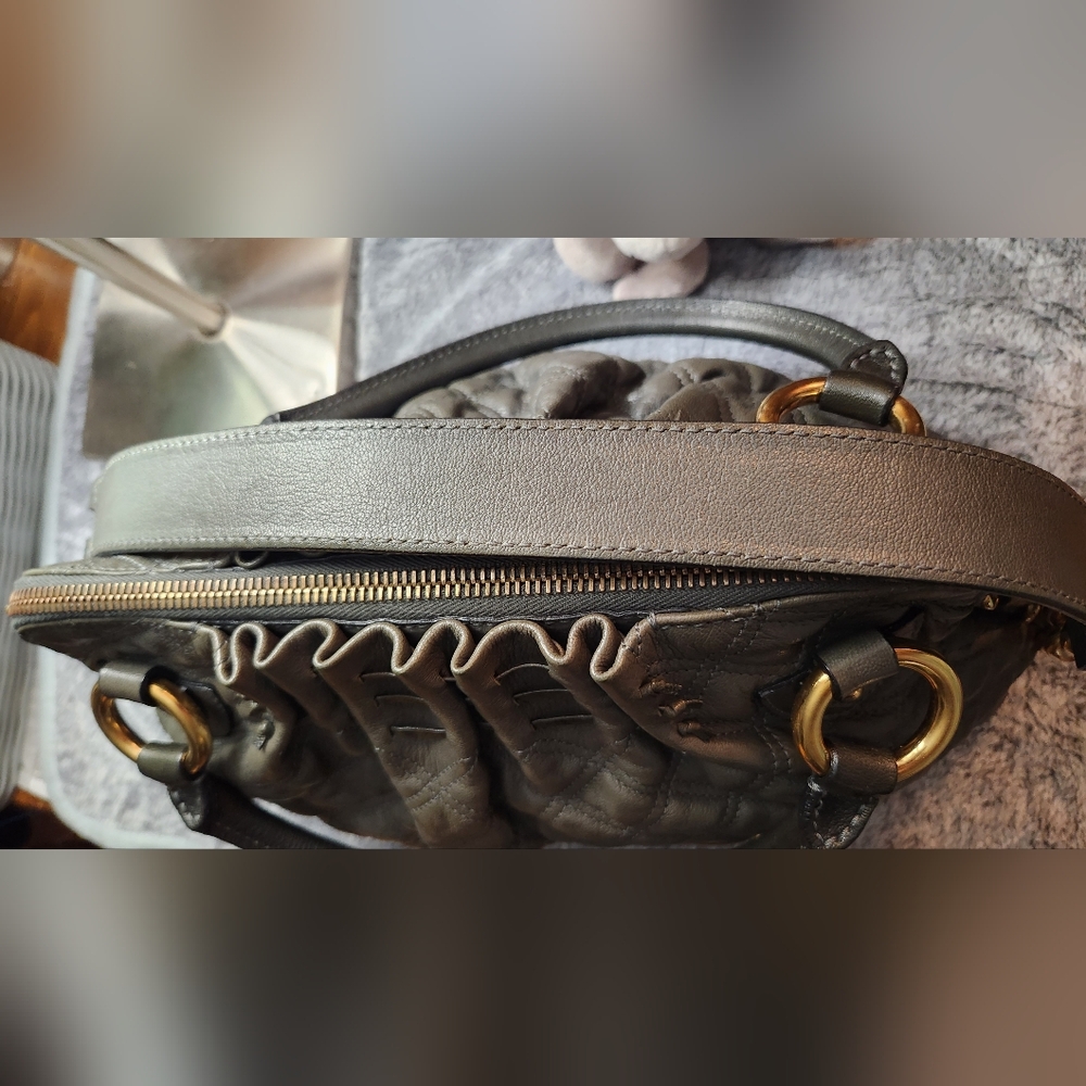 Marc Jacobs Large Cecilia Satchel Bag In Gray - Picture 16 of 17
